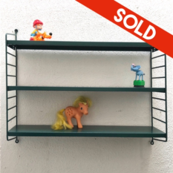 Retro green design shelving