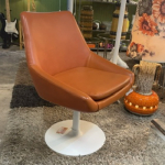 Oranje 70s fauteuil