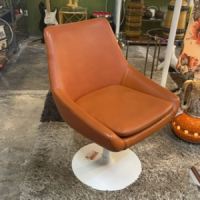 Oranje 70s fauteuil