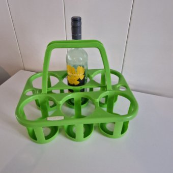 Curver bottles carrier - green