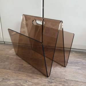 Plexiglass paper rack - brown