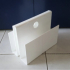 White plexiglass magazine holder