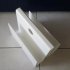 White plexiglass magazine holder