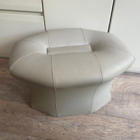 Grey mushroom hocker