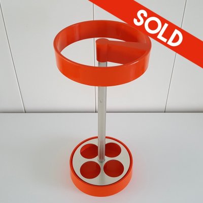 Orange umbrella stand