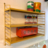 Yellow retro design shelving