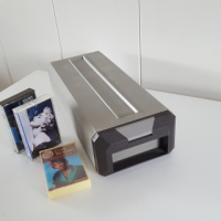 Grey cassette drawer Posso