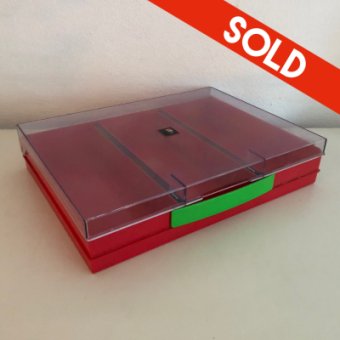 Flair cassette storage box - red