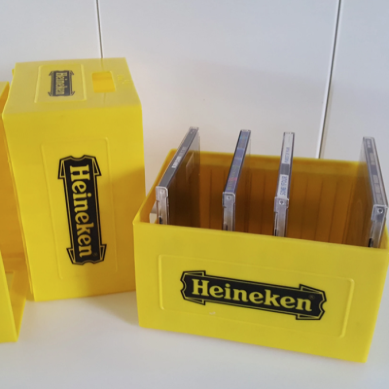 Heineken CD storage rack - yellow