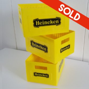 Heineken CD storage rack - yellow