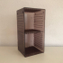 Brown CD storage rack