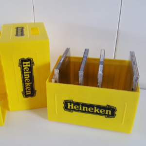 Heineken CD storage rack - yellow