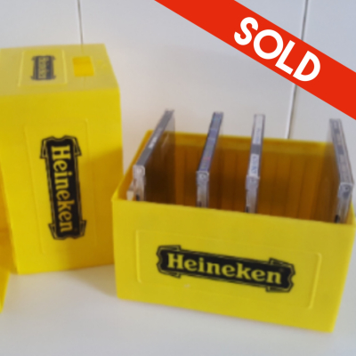 Heineken CD storage rack - yellow