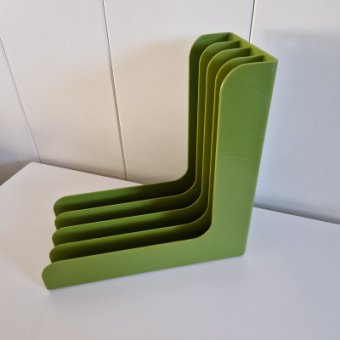 LP vinyl record storage- green