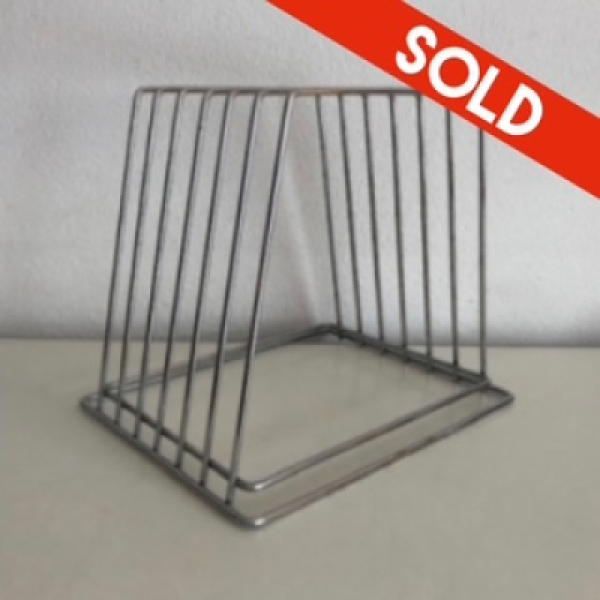 Chrome LP storage rack