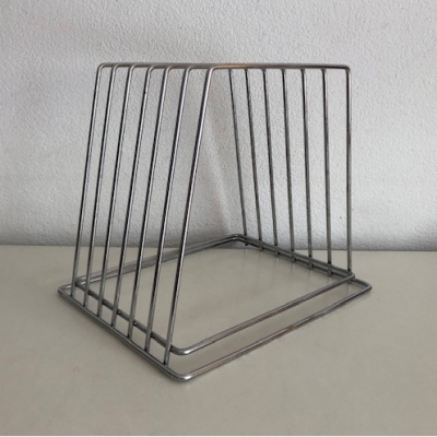 Chrome LP storage rack