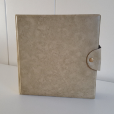 Light yellow beige single folder