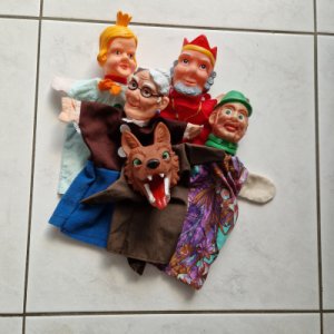 5 Vintage Handpuppets