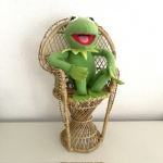Rattan doll peacock chair - flowerpot seat