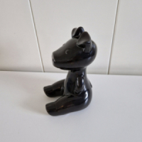 Ikea spaarvarken zwart keramiek