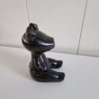 Ikea spaarvarken zwart keramiek