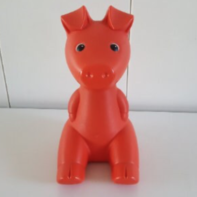 Ikea red piggy bank