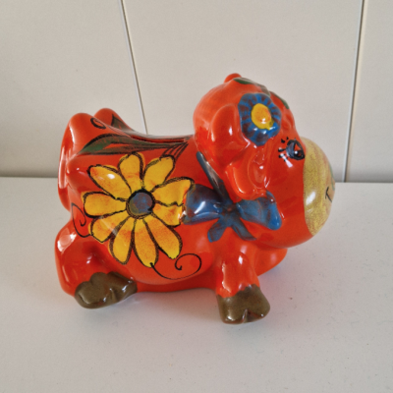 Flower Power koe spaarpot