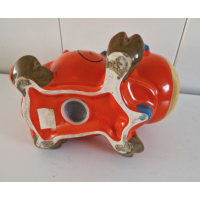Flower Power cow money bank