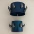 Blue coat rack with horns - M