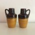 2 Brown Scheurich vases