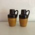 2 Brown Scheurich vases