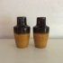 2 Brown Scheurich vases