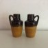 2 Brown Scheurich vases