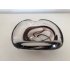 Murano ashtray - brown swirl