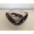 Murano ashtray - brown swirl