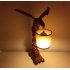 Wooden bird lamp - handmade