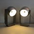 Massive eyeball lamp - zilver