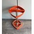 Orange umbrella stand - space age