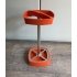 Orange umbrella stand - space age