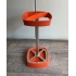 Orange umbrella stand - space age