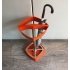 Orange umbrella stand - space age