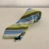 Green blue striped tie