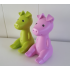 Ikea green pink piggy bank